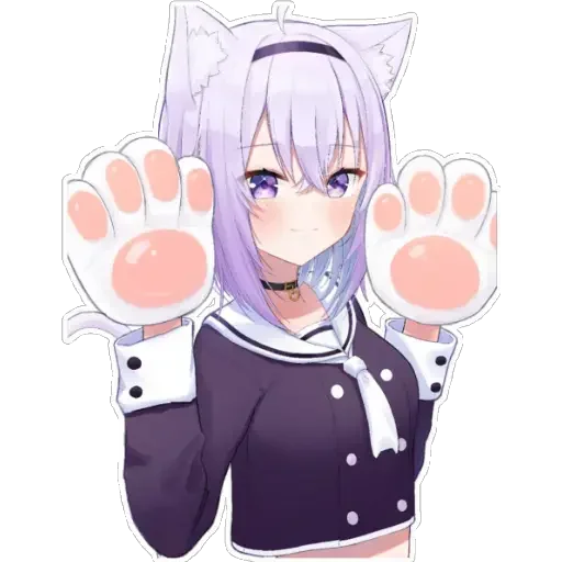 Sticker from the "Nekomata Okayu" sticker pack