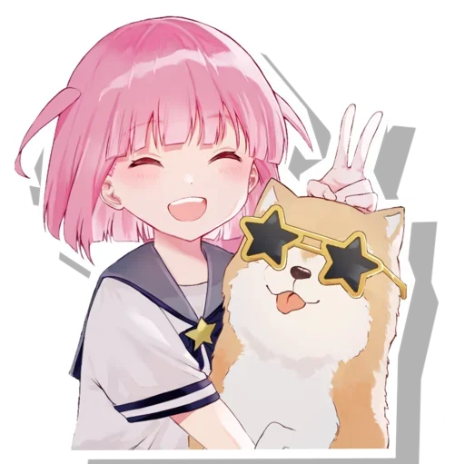 Sticker from the "Futari Gotoh | Bocchi the Rock!" sticker pack