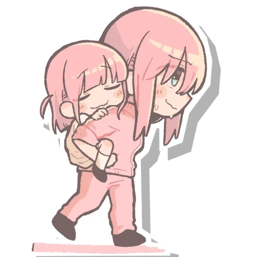 Sticker from the "Futari Gotoh | Bocchi the Rock!" sticker pack