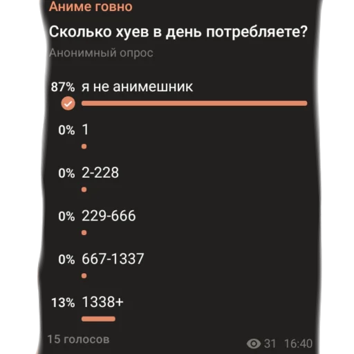 Стикер из набора "аргументы, что анимешники жрут члены"