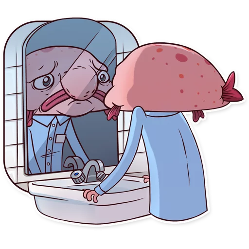 Sticker from the "Sad Blobby" sticker pack