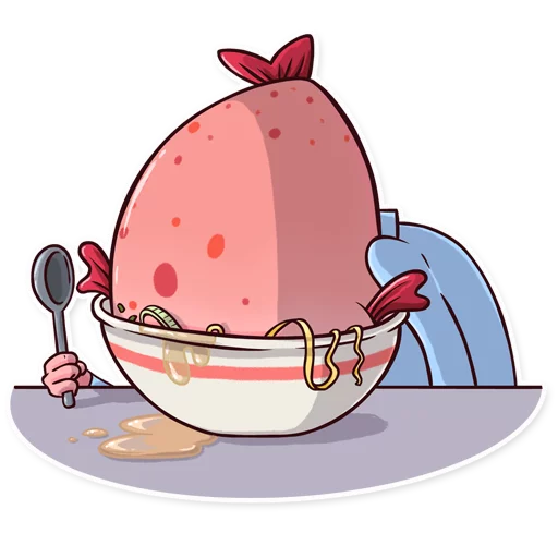 Sticker from the "Sad Blobby" sticker pack