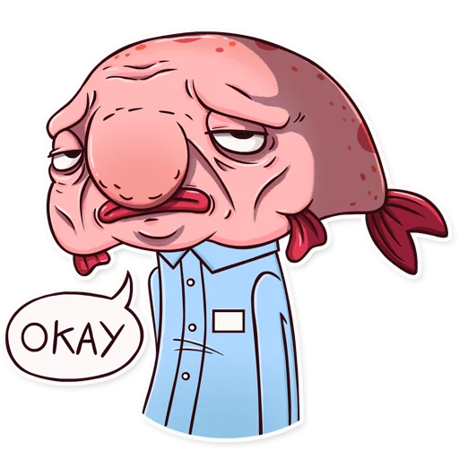 Sticker from the "Sad Blobby" sticker pack