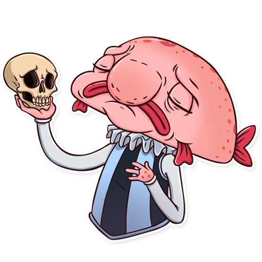 Sticker from the "Sad Blobby" sticker pack