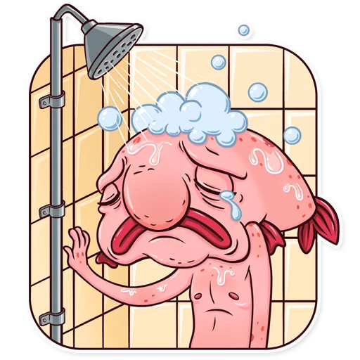 Sticker from the "Sad Blobby" sticker pack