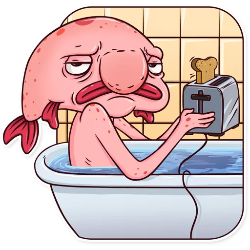 Sticker from the "Sad Blobby" sticker pack