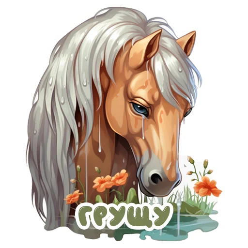 Sticker from the "Horse Secrets" sticker pack