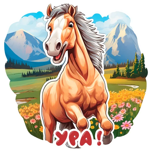 Sticker from the "Horse Secrets" sticker pack