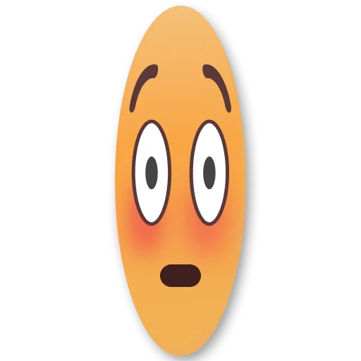 Sticker from the "Weird Flushed Emojis 😳" sticker pack