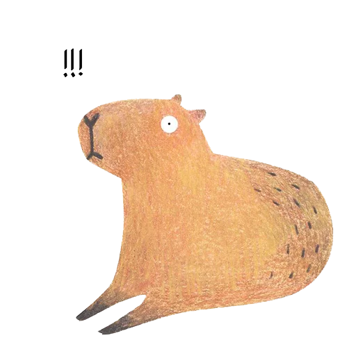 Стикер из набора "Mr. Capybara"