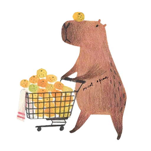 Стикер из набора "Mr. Capybara"