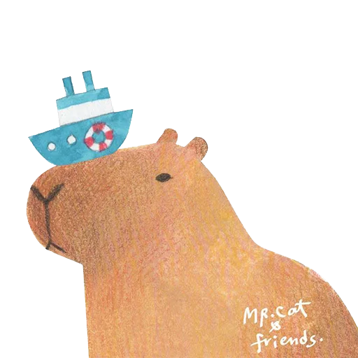 Стикер из набора "Mr. Capybara"