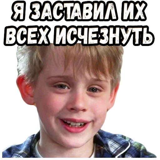 Sticker from the "Один дома" sticker pack