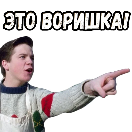 Sticker from the "Один дома" sticker pack