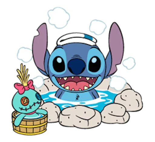 Sticker from the "LINE_Stitch3" sticker pack