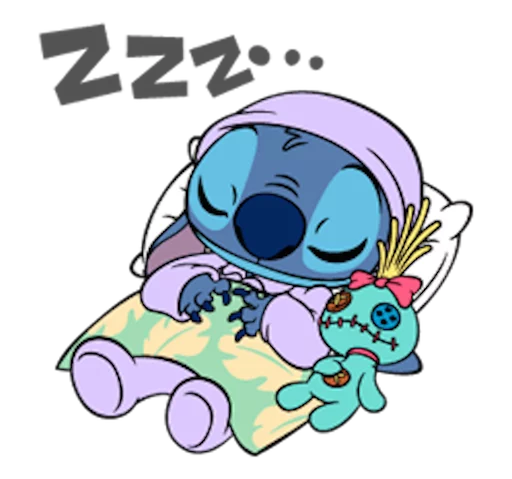 Sticker from the "LINE_Stitch3" sticker pack