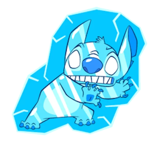 Sticker from the "LINE_Stitch3" sticker pack