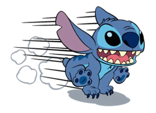 Sticker from the "LINE_Stitch3" sticker pack