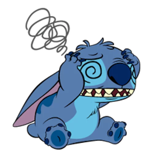 Sticker from the "LINE_Stitch3" sticker pack