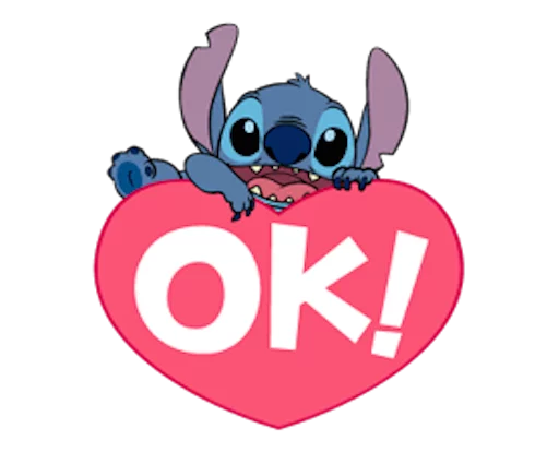 Sticker from the "LINE_Stitch3" sticker pack