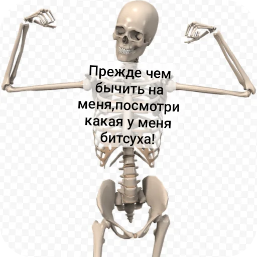 Sticker from the "Господа скелеты" sticker pack