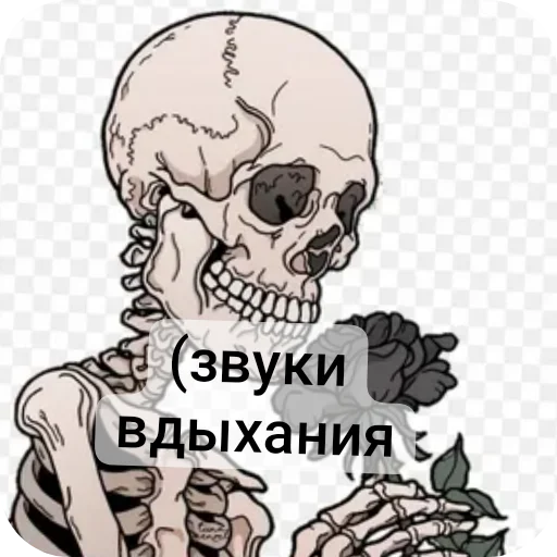 Sticker from the "Господа скелеты" sticker pack