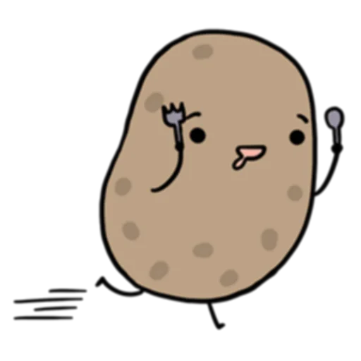 Sticker from the "Life is Potato (FULL) [英文]" sticker pack