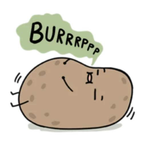 Sticker from the "Life is Potato (FULL) [英文]" sticker pack