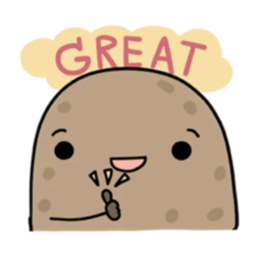 Sticker from the "Life is Potato (FULL) [英文]" sticker pack