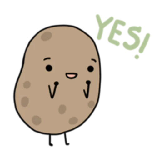 Sticker from the "Life is Potato (FULL) [英文]" sticker pack