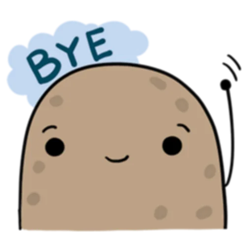 Sticker from the "Life is Potato (FULL) [英文]" sticker pack