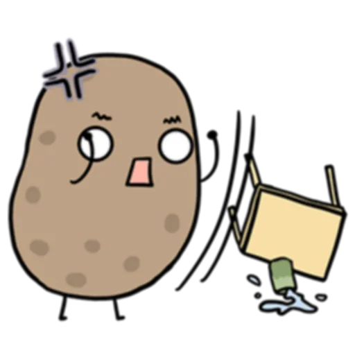 Sticker from the "Life is Potato (FULL) [英文]" sticker pack