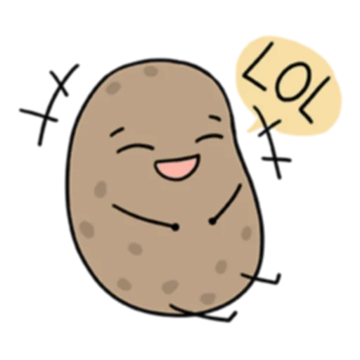 Sticker from the "Life is Potato (FULL) [英文]" sticker pack