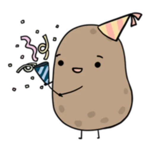 Sticker from the "Life is Potato (FULL) [英文]" sticker pack