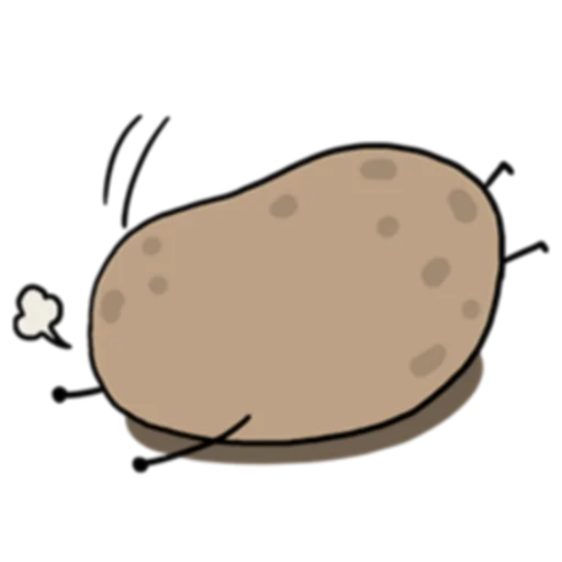 Sticker from the "Life is Potato (FULL) [英文]" sticker pack