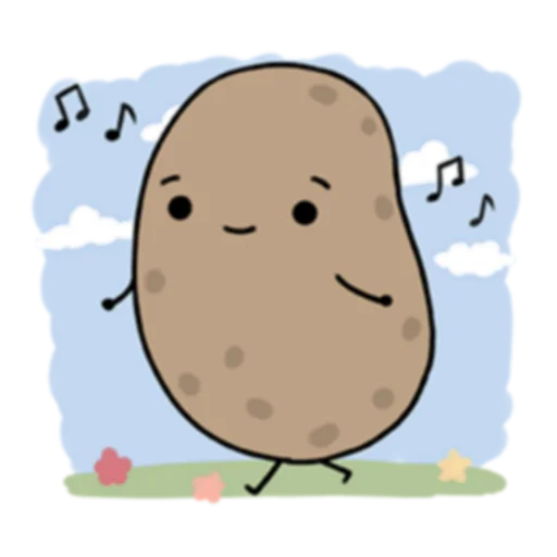 Sticker from the "Life is Potato (FULL) [英文]" sticker pack