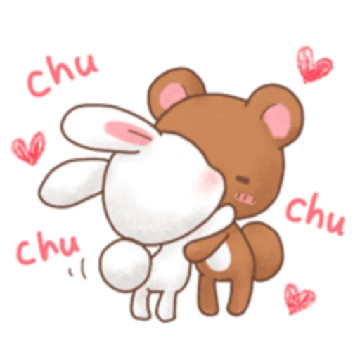 Sticker from the "Rabbit & Bear's love Prt. 1 (FULL) [日本]" sticker pack