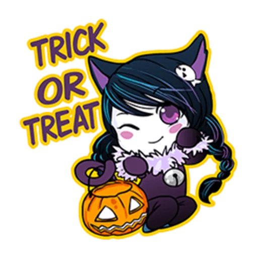 Sticker from the "Annu Blue's Halloween Emoticons (Fia)" sticker pack