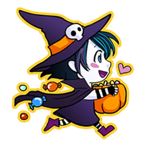 Sticker from the "Annu Blue's Halloween Emoticons (Fia)" sticker pack