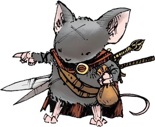 Sticker from the "mouse guard" sticker pack