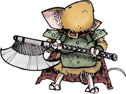 Стикер из набора "mouse guard"