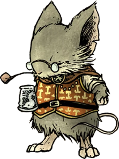 Стикер из набора "mouse guard"