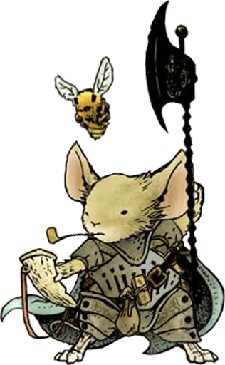 Стикер из набора "mouse guard"