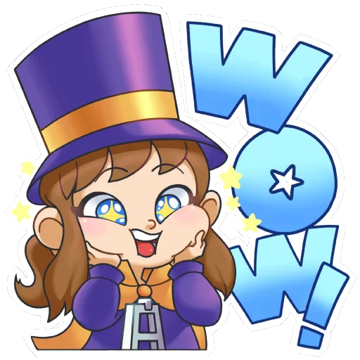 Sticker from the "A Hat in Time" sticker pack