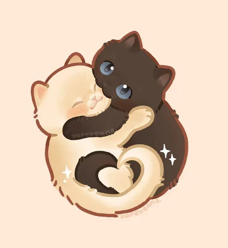 Sticker from the "Мягкие коты" sticker pack