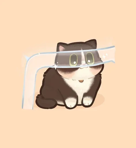 Sticker from the "Мягкие коты" sticker pack