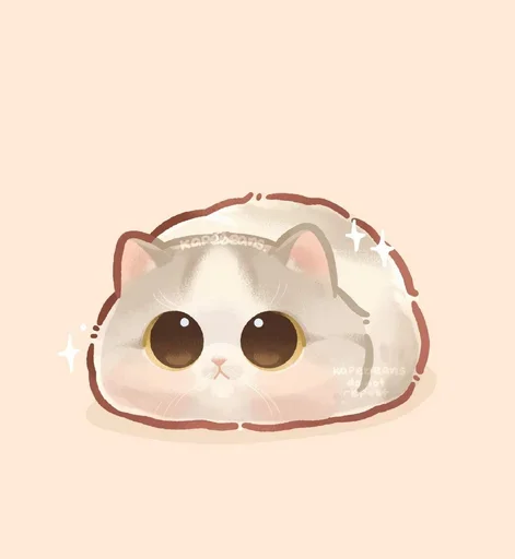 Sticker from the "Мягкие коты" sticker pack