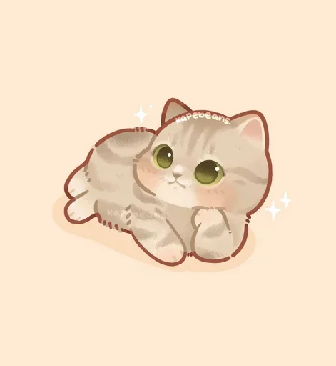 Sticker from the "Мягкие коты" sticker pack