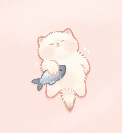 Sticker from the "Мягкие коты" sticker pack