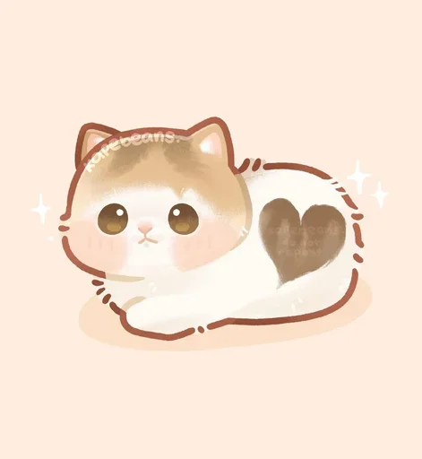 Sticker from the "Мягкие коты" sticker pack